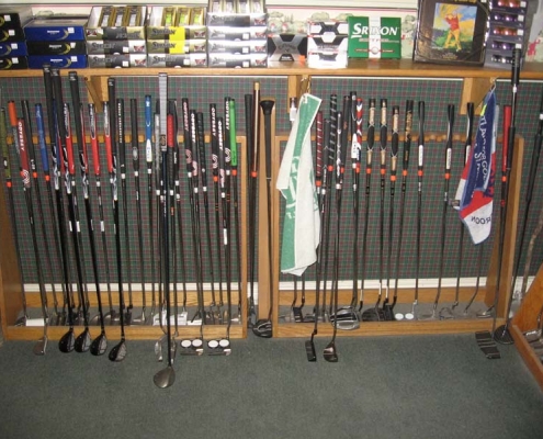 putters and golf balls